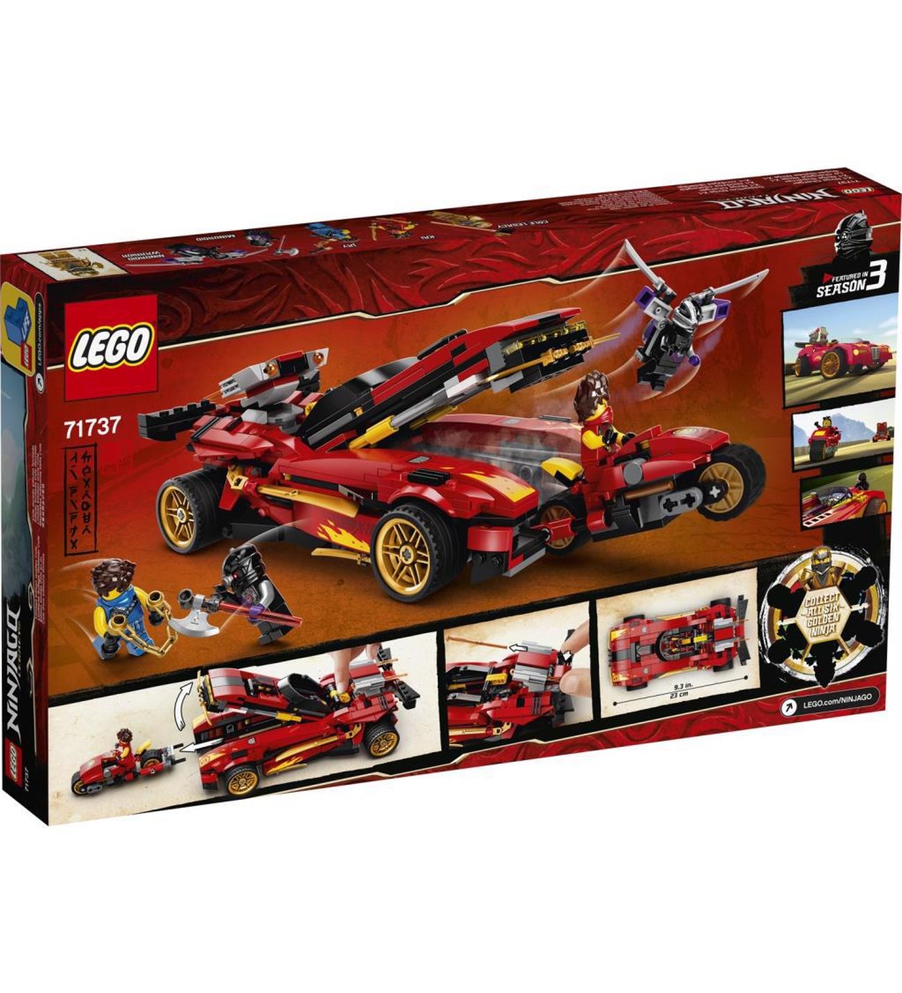 LEGO® NINJAGO® Legacy X-1 Ninja Turbo Otomobili 71737 Motosiklet