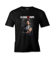 La Casa De Papel - Prof Dali Siyah Erkek Tshirt