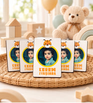 Kişiye Özel Hoşgeldin Bebek Ahşap Magnet Doğum Günü