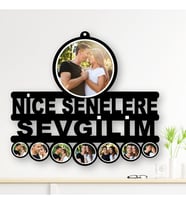 Kişiye Özel 'NİCE SENELERE YAZILI' Ahşap Tablo