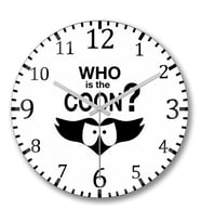 Who is The Coon Duvar Saati Bombeli Gercek Cam