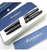 Waterman Allure Siyah Dolma Kalem + Tükenmez Kalem Set İsme Özel Kalem Hediye Kalem
