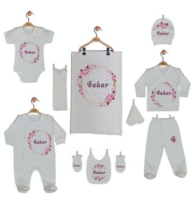 Pia Baby 10 Parça İsme Özel Hastane Çıkışı GL 1904