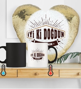 BK Gift Kişiye Özel İyi Ki Doğdun Sihirli Set 7 Altın Yaldız