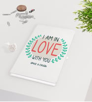 BK Gift Kişiye Özel Sevgililer Günü Beyaz Defter-58