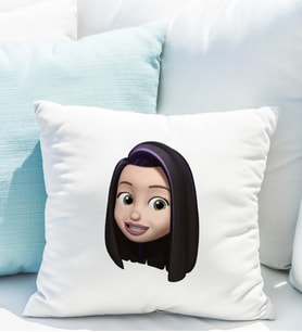 Emoji Kız Stiker Yastığı
