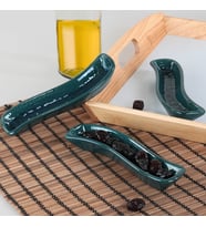 Keramika Luster Yeşil İvory Zeytinlik 3 Adet 18 Cm