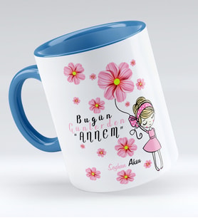 BK Gift Kişiye Özel Bugün Günlerden Annem Kupa Bardak  1