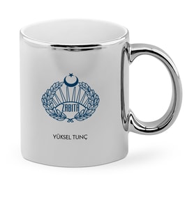 BK Gift Kişiye Özel Mesleki Zabıta Krom Kupa Bardak  1
