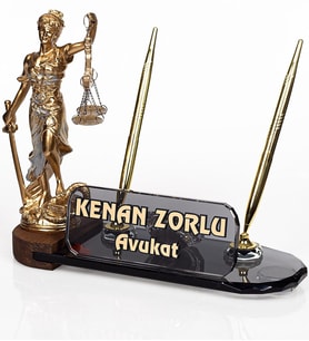 Avukata Hediye Themis Adalet Biblo Masa İsimliği Savcı İsimlik