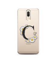 Papatya Harf Tasarım Süper Şeffaf Silikon Telefon Kılıfı Huawei Mate 10 Lite C-H