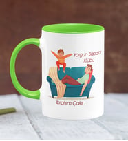 BK Gift Kişiye Özel Babalar Günü Temalı Yeşil Kupa Bardak 21389y