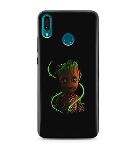 Baby Groot Tasarım Süper Şeffaf Silikon Telefon Kılıfı Huawei Y9 (2019)