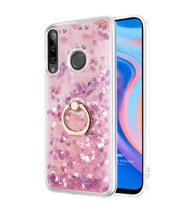 Microsonic Huawei Honor 9X Kılıf Glitter Liquid Holder Pembe