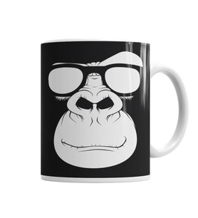 Geek Monkey Kupa Bardak Porselen