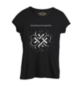Breaking Benjamin - Logo Siyah Kadın Tshirt