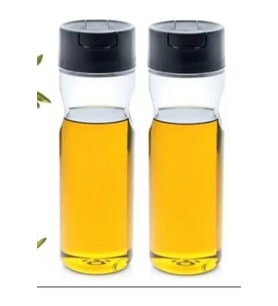 Tupperware 1 Lt Duru Zeytinyağlık Yağdanlık 2 Li (Siyah)