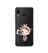 Foto Kız Tasarımlı Süper Şeffaf Silikon Telefon Kılıfı Huawei P Smart (2019)