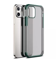 Microsonic Apple iPhone 12 Kılıf Frosted Frame Yeşil