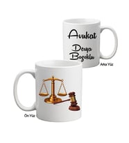 Avukata Hakime Savcıya Hediye İsim Baskılı Kupa Bardak