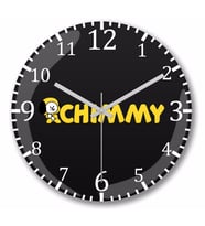 Bt21  Chimmy Bts  Duvar Saati Bombeli Gercek Cam