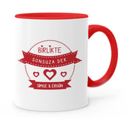 BK Gift Kişiye Özel Sevgililer Günü Temalı Kırmızı Kupa Bardak  59