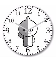 Bts Bt21 Van Duvar Saati Bombeli Gercek Cam
