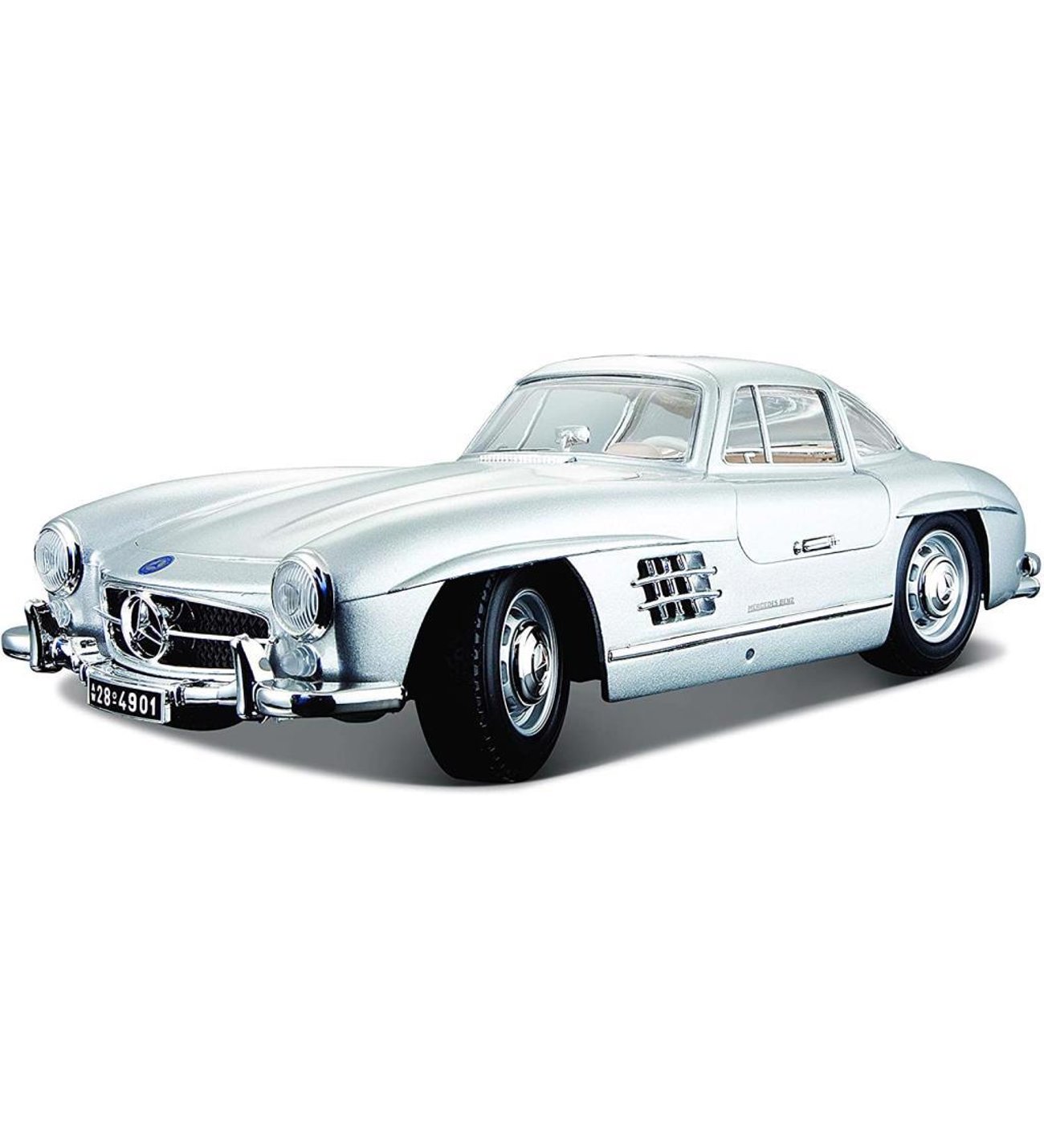 Burago 1:18 Mercedes Benz 300 SL 1954 Gümüş Model Araba
