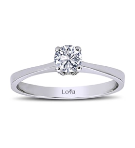 Lova D Renk 0,30 Karat Pırlanta Tektaş Yüzük - 1020107