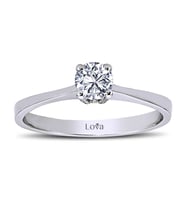 Lova D Renk 0,30 Karat Pırlanta Tektaş Yüzük - 1020107