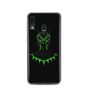 Black Panter Tasarım Süper Şeffaf Silikon Telefon Kılıfı Samsung A30