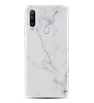 Kılıfland General Mobile GM 20 Pro Kılıf Silikon Resimli Kapak Beyaz Açık Mermem Stok 1293