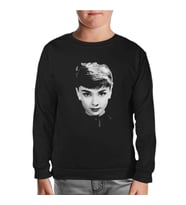 Audrey Hepburn Siyah Çocuk Sweatshirt