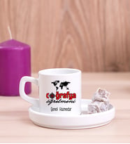Coğrafya Öğretmeni Concept Türk Kahvesi Fincanı