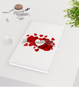 BK Gift Kişiye Özel Sevgililer Günü Beyaz Defter-110