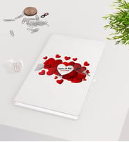 BK Gift Kişiye Özel Sevgililer Günü Beyaz Defter-110