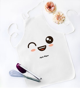 BK Gift Kişiye Özel Beyaz Mutfak Önlüğü  16