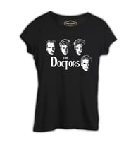 Doctor Who - The Doctors Siyah Kadın Tshirt