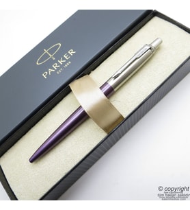 Parker Jotter Metal Mor Tükenmez Kalem  İsme Özel Kalem  Hediyelik Kalem