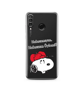 Snoopy Tasarımlı Süper Şeffaf Silikon Telefon Kılıfı Huawei P30 Lite