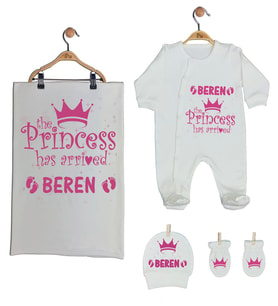 Pia Baby Gl 1906-03 İsme Özel Battaniyeli Tulum Seti