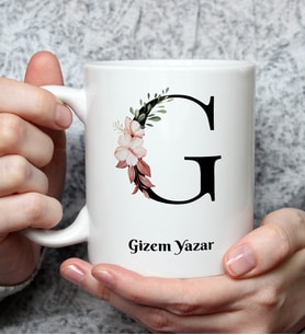 Kişiye Özel Tasarım G Harfli  Hediyelik  Kupalar