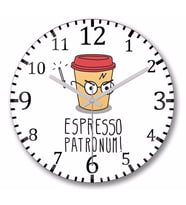 Ekspresso Patronum  Duvar Saati Bombeli Gercek Cam