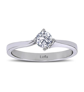 Lova F Renk 0,33 Karat Pırlanta Tektaş Yüzük - 1040057