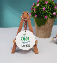 Gıda Mühendisi Ahşap Anahtarlık