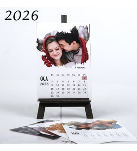 Kişiye Özel Fotoğraflı Masa Takvimi 2026 Şovale Masa Takvim