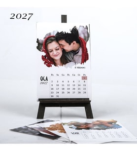 Kişiye Özel Fotoğraflı Masa Takvimi 2027 Şovale Masa Takvim