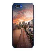 Cadde Tasarımlı Süper Şeffaf Silikon Telefon Kılıfı Oppo Realmi C2