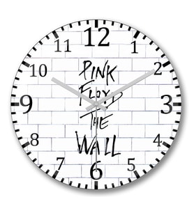 Pink Floyd The Wall Duvar Saati Bombeli Gercek Cam
