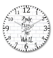 Pink Floyd The Wall Duvar Saati Bombeli Gercek Cam